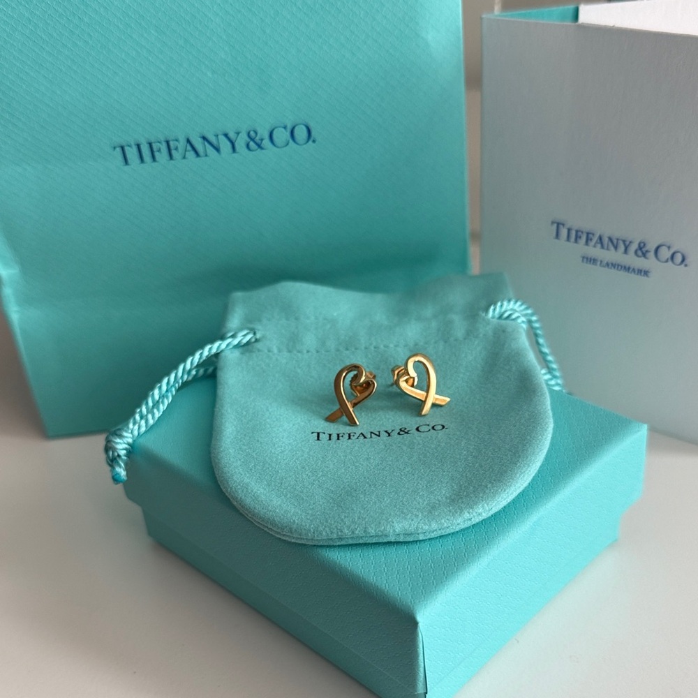 Tiffany & Co. Gold Heart Earrings